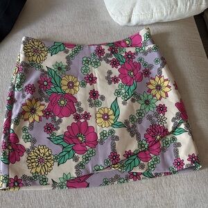 Zara Cream White Mini A-line Skirt Cocktail